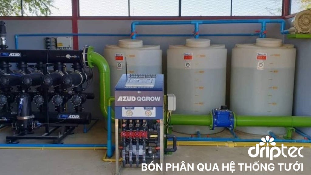 Kỹ thuật bón phân và hòa tan phân bón cho hệ thống tưới nhỏ giọt 17 Bon phan qua he thong tuoi