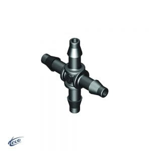 Nối tứ thông ống PE 6mm 3 Nối tứ thông ống PE 6mm