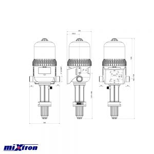 Sơ đồ cấu tạo thiết bị châm phân định lượng Mixtron 5000-9000