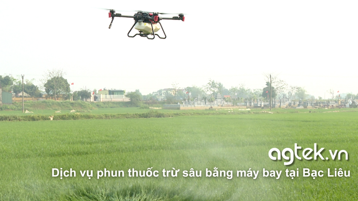 Dịch vụ phun thuốc trừ sâu bằng máy bay tại Bạc Liêu