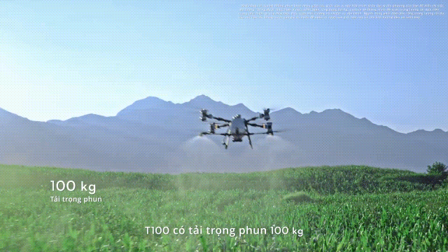 DJI T100, Máy bay nông nghiệp DJI ARGAS T100 17 Hệ thống phun DJI T100