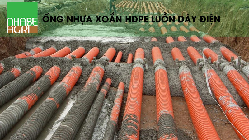 Ống nhựa xoắn HDPE 32/25 4 Ống nhựa xoắn HDPE 32 25 ứng dụng