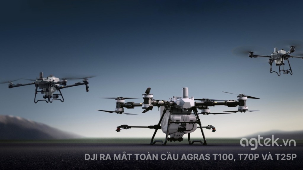 DJI ra mắt toàn cầu Agras T100 T70P và T25P 6 DJI ra mắt toàn cầu Agras T100 T70P và T25P (by agtek.vn)