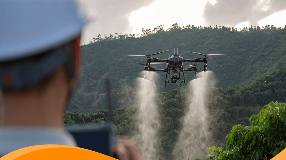 Sử dụng máy bay DJI Agras T70P phun thuốc có thể chinh phục mọi loại địa hình Sử dụng máy bay DJI Agras T70P phun thuốc có thể chinh phục mọi loại địa hình