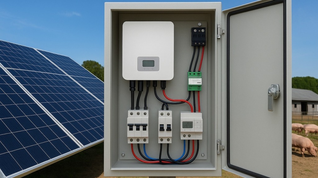 Cấu tạo cơ bản của tủ điện năng lượng mặt trời 9 Cấu tạo cơ bản của tủ điện năng lượng mặt trời