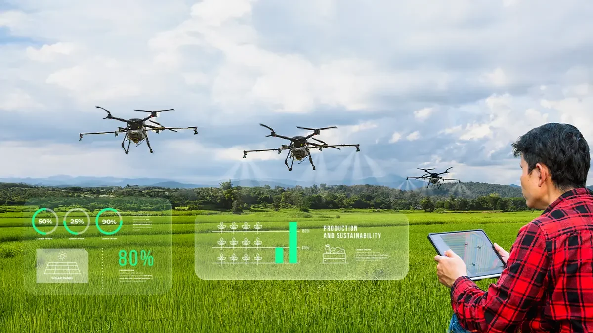 Ứng Dụng AI Trong Drone Nông Nghiệp – Giám Sát Vườn Cây Tự động Từ Trên Không