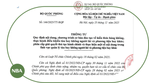 Thông tư hướng dẫn quy định nội dung chương trình đào tạo kiến thức hàng không theo Nghị định 288