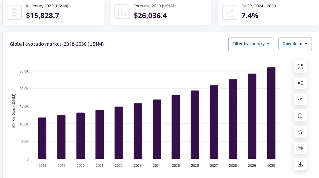 Triển vọng và dự báo thị trường bơ