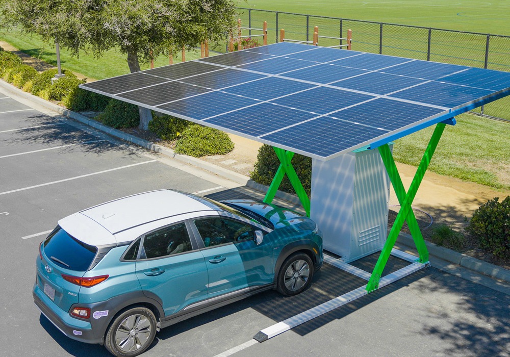 Hệ thống điện năng lượng mặt trời cho trạm sạc xe điện
