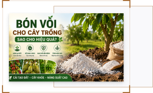 BÓN VÔI CHO CÂY TRỒNG SAO CHO HIỆU QUẢ?