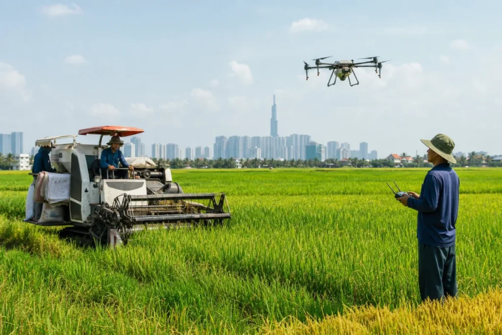 Cơ giới hóa nông nghiệp: động lực giảm chi phí, hướng tới sản xuất xanh