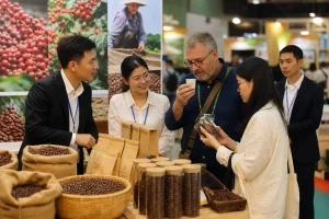 Giá cà phê giảm trên hai sàn, thị trường cân nhắc tác động thuế mới