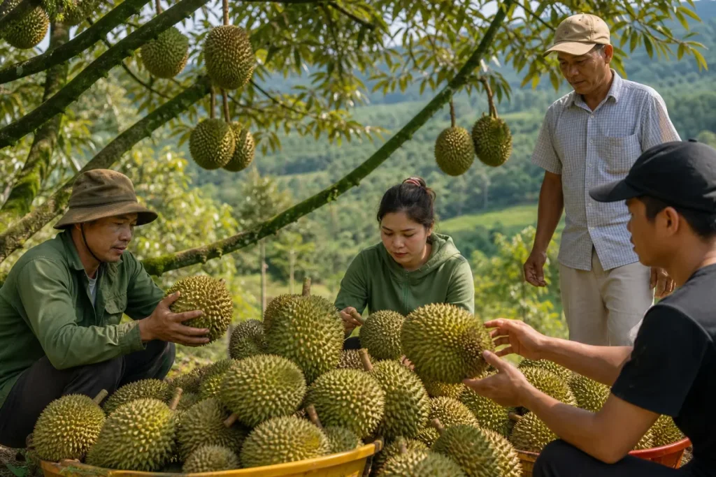Giá sầu riêng 17/7 ổn định, Krông Pắc đấu giá 200ha tại vườn 1 Giá sầu riêng 17/7 ổn định, Krông Pắc đấu giá 200ha tại vườn