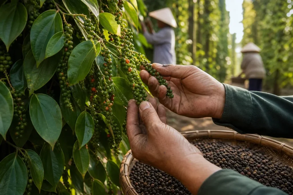 Giá tiêu hôm nay 28/7 tăng 500 đồng/kg, thị trường trong nước khởi sắc