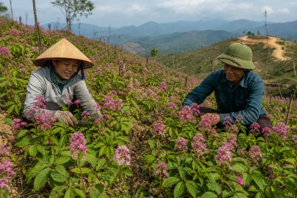 Sâm Bố Chính nở hoa trên đất cằn, nông dân Hà Tĩnh thắng vụ đầu 1 Sâm Bố Chính nở hoa trên đất cằn, nông dân Hà Tĩnh thắng vụ đầu
