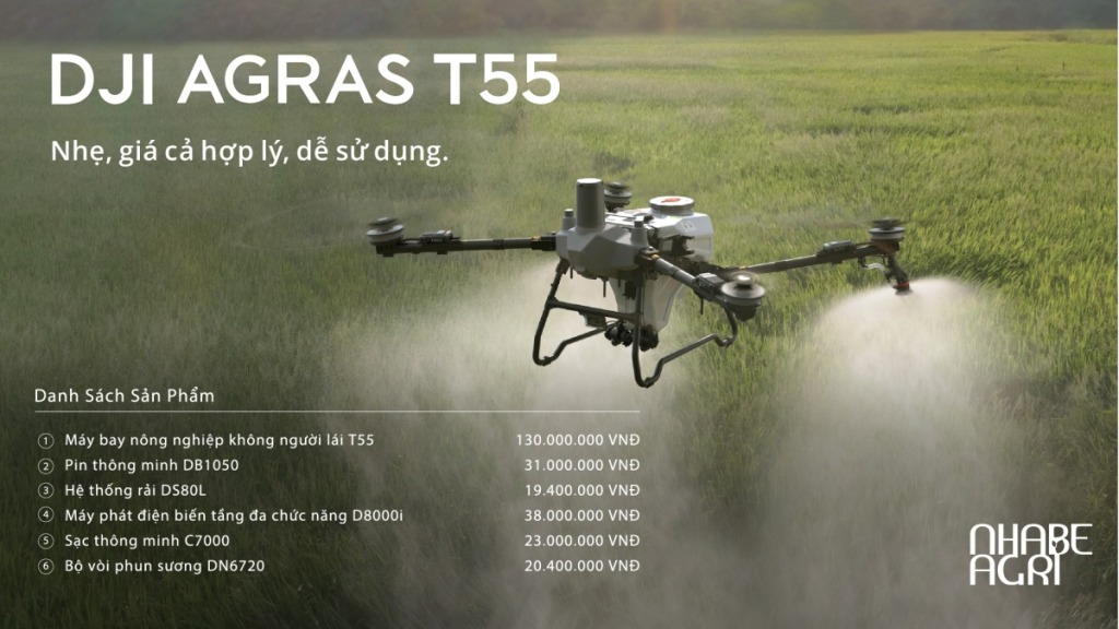 Tưới nước cho cây bí đỏ - bạn đã tưới đúng cách chưa? 10 Gia ban may bay nong nghiep DJI T55