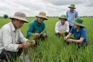 nâng pH đất phèn giúp lúa hè thu ở Tứ giác Long Xuyên giảm chi phí