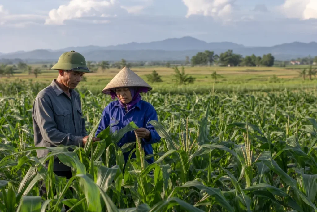Ngô sinh khối mở hướng chuyển đổi đất lúa kém hiệu quả ở Quảng Trị