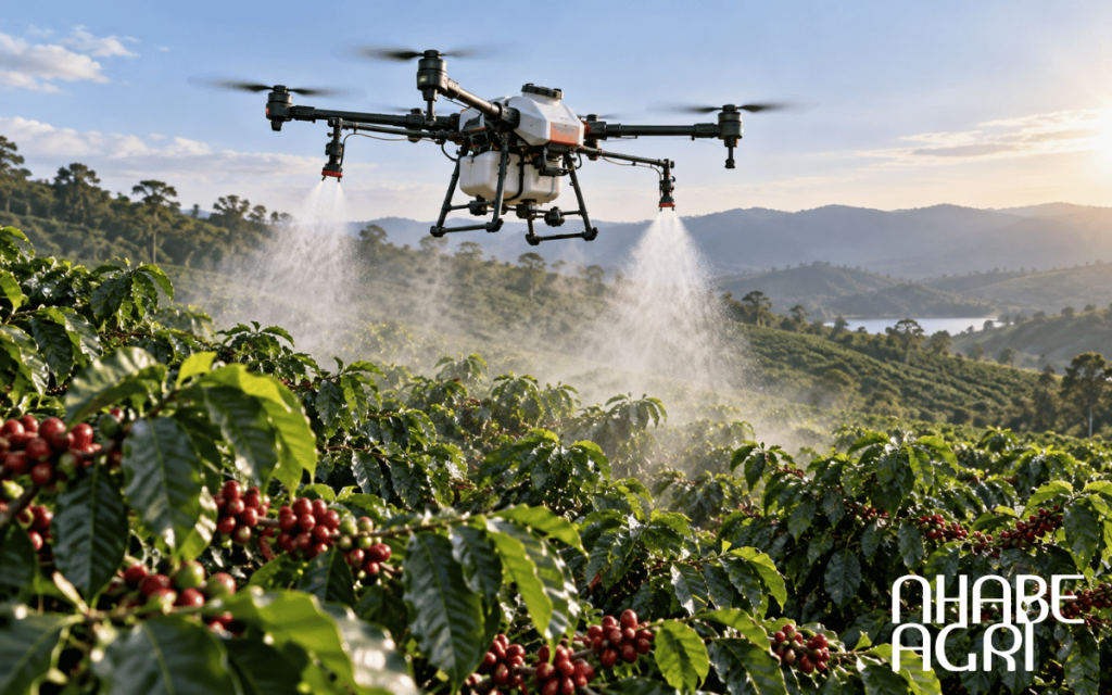 Tưới nước cho cây bí đỏ - bạn đã tưới đúng cách chưa? 6 drone phun thuốc sâu cây cà phê an toàn