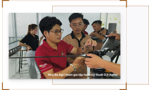 Nhà Bè Agri tham gia tập huấn kỹ thuật DJI Agras